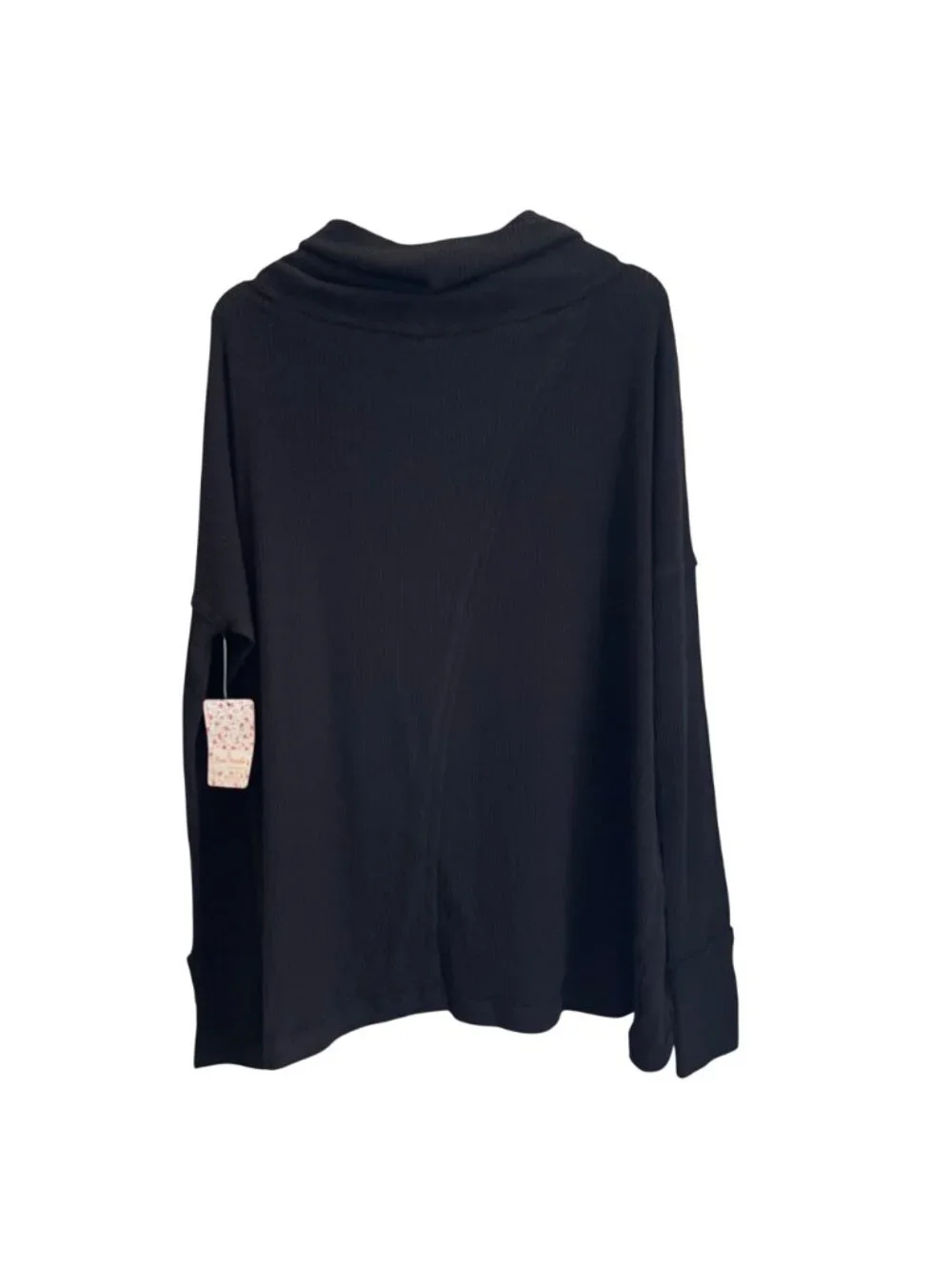 Free People We The Free Juicy Cowl Neck Top Size S Split Back Oversized NWT - Picture 2 of 11